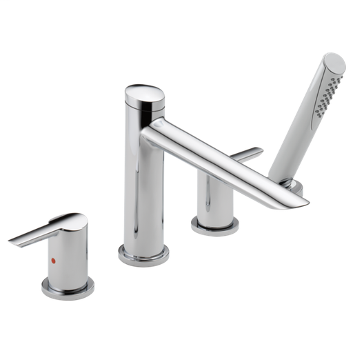 Compel Roman Tub with Hand Shower Trim - Chrome
