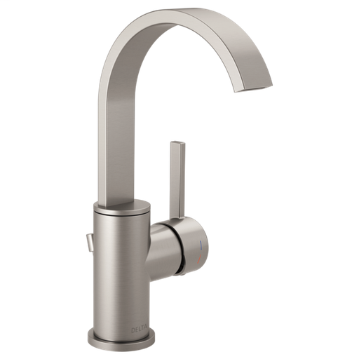 Mandolin Single Handle Bathroom Faucet - Spotshield Brushed Nickel