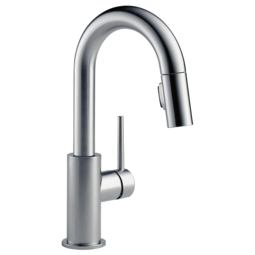 Trinsic Single Handle Pull-Down Bar / Prep Faucet - Arctic Stainless