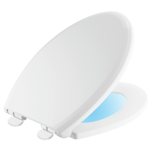 Sanborne Elongated Slow-Close / Quick-Release Nightlight Seat - White