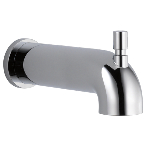 Modern Push-Diverter Tub Spout - Chrome