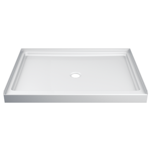 Hycroft ProCrylic 48 in. x 34 in. Shower Base Center Drain - White