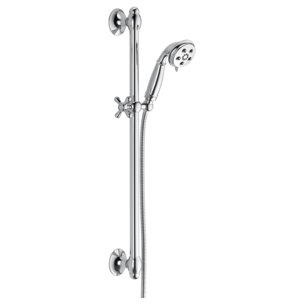 H2Okinetic 3-Setting Slide Bar Hand Shower - Chrome