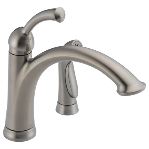 Lewiston Single Handle Kitchen Faucet with Spray - Stainless