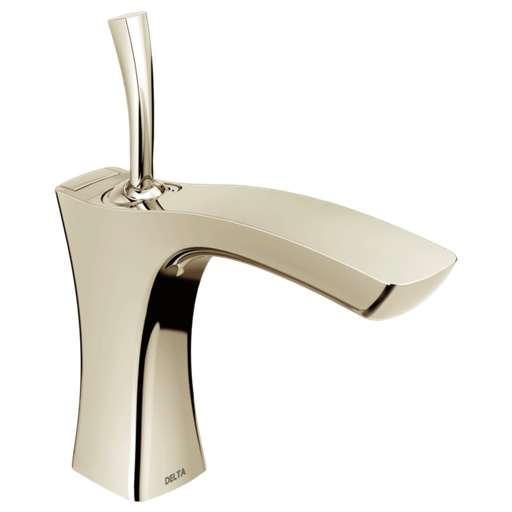 Tesla Single Handle Bathroom Faucet - Metal Pop-Up - Polished Nickel