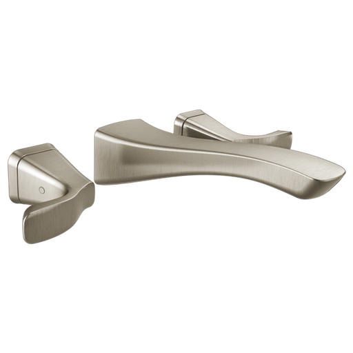 Tesla Two Handle Wall Mount Bathroom Faucet Trim - Stainless