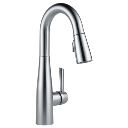 Essa Single Handle Pull-Down Bar / Prep Faucet - Arctic Stainless
