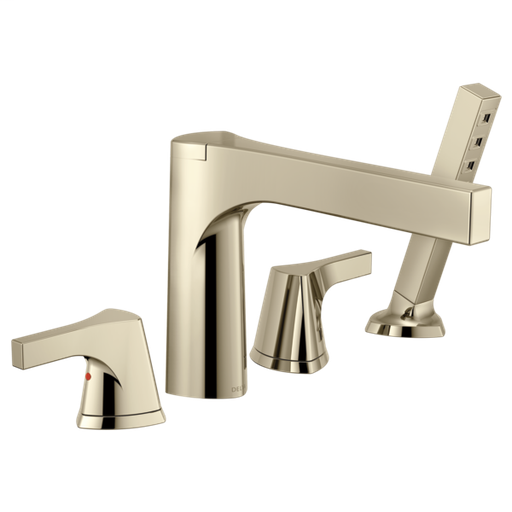 Zura Roman Tub with Hand Shower Trim - Polished Nickel