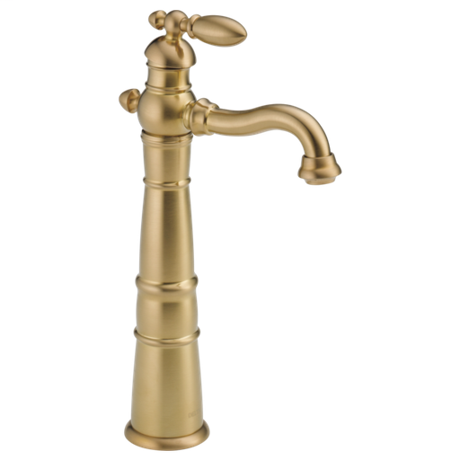 Victorian Single Handle Vessel Bathroom Faucet - Champagne Bronze
