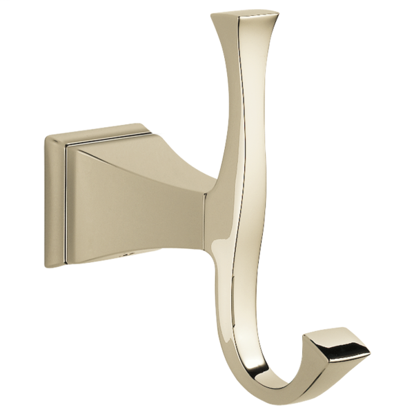 Dryden Double Robe Hook - Polished Nickel