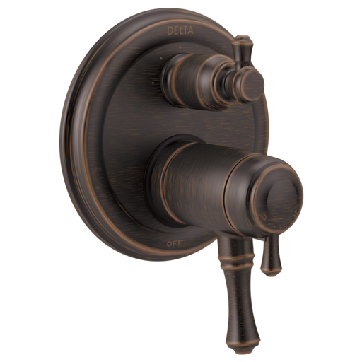 Delta Traditional 2-Handle TempAssure 17T Series Valve Trim with 3-Setting Integrated Diverter - Venetian Bronze