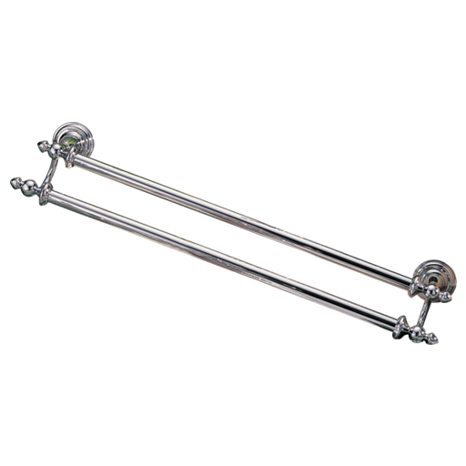 Victorian 24" Double Towel Bar - Chrome