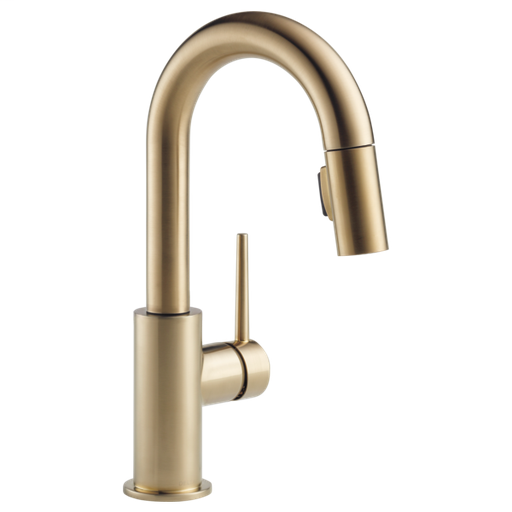 Trinsic Single Handle Pull-Down Bar / Prep Faucet - Champagne Bronze