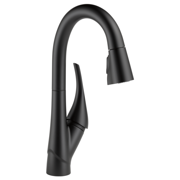 Esque Single Handle Pull-Down Bar / Prep Faucet - Matte Black