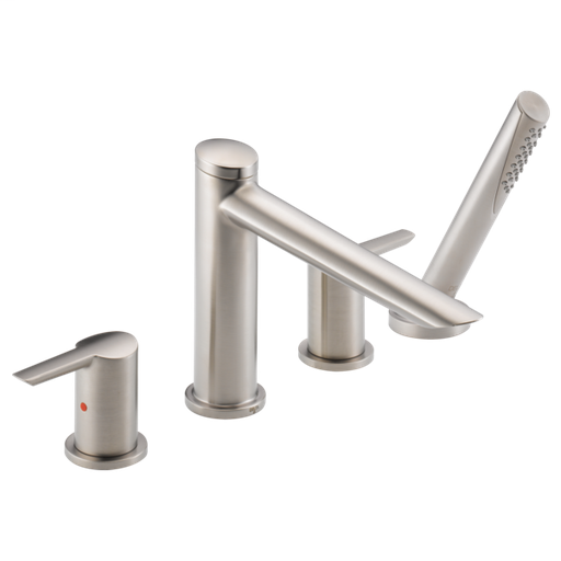 Compel Roman Tub with Hand Shower Trim - Stainless