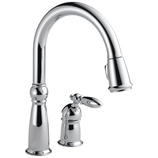 Victorian® Single Handle Pull-Down Kitchen Faucet in Chrome