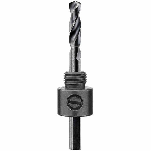 Product image for DEWALT DW1802 Mandrel 7/16 Inch Shank 1/2 Inch Chuck Size Hole Saw