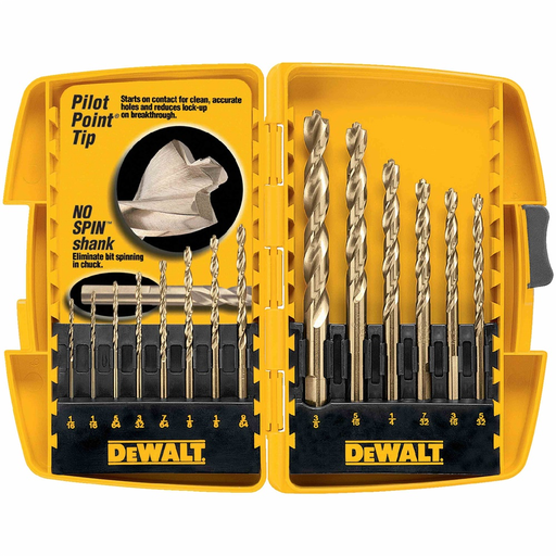 Product image for B&D DW1169 Drill Bit Set,DEWALT,Pil