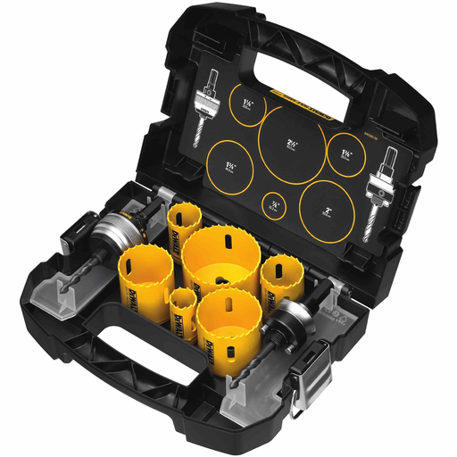 Product image for DeWalt D180002 9 Pc. Electrician's Hole Saw Kit