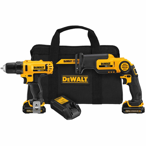 Product image for DEWALT DCK212S2 12 Volt Max* Drill and Driver Combo Kit