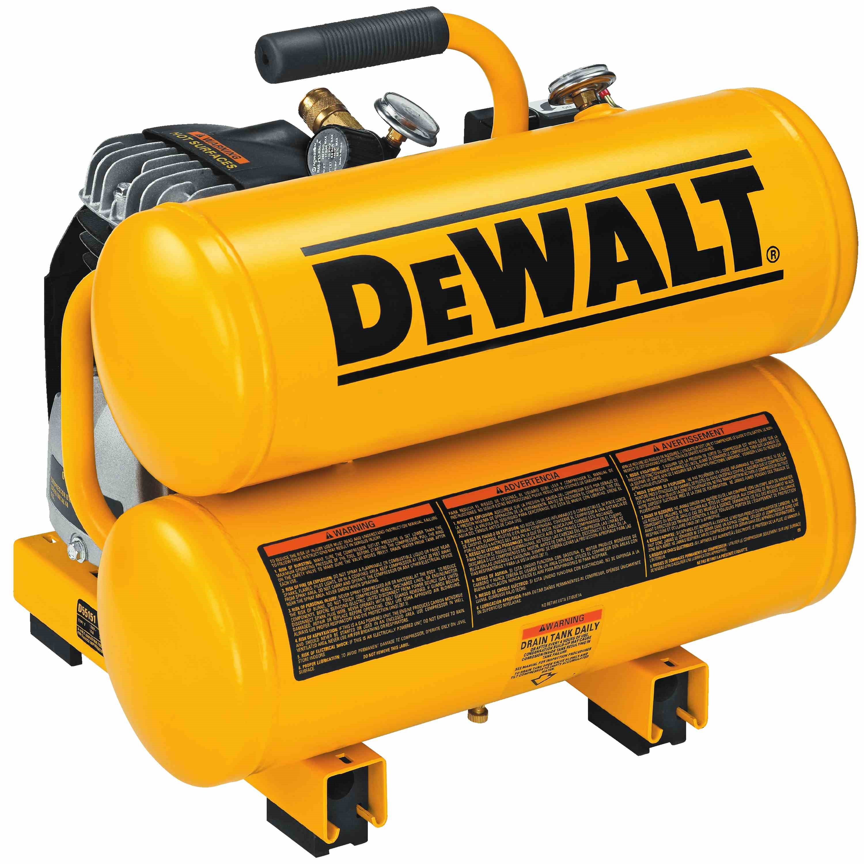 1.1 HP Continuous 4 Gallon Electric Hand Carry Compressor