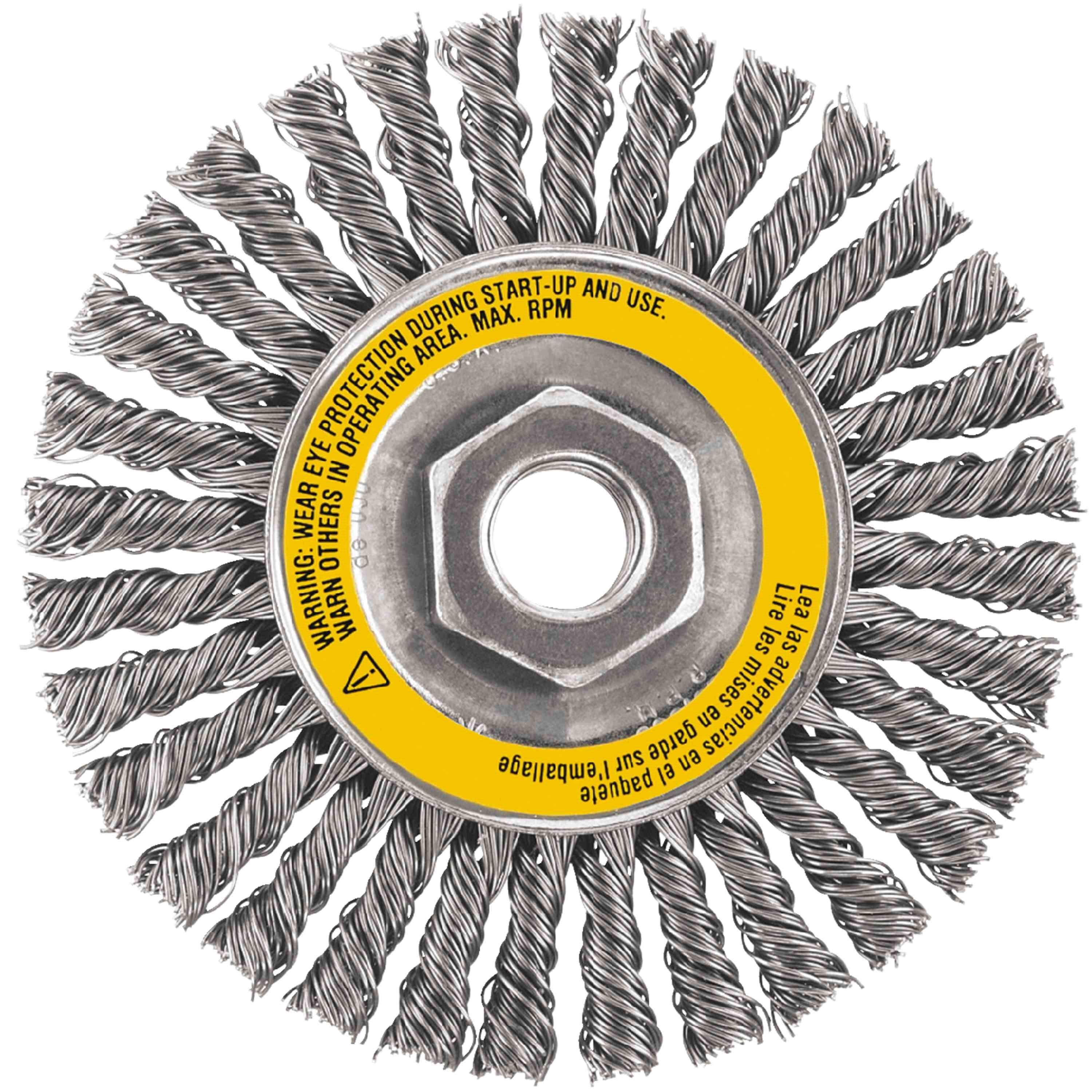 5" x 5/8"-11 HP .020 Carbon Cable Twist Wire Wheel