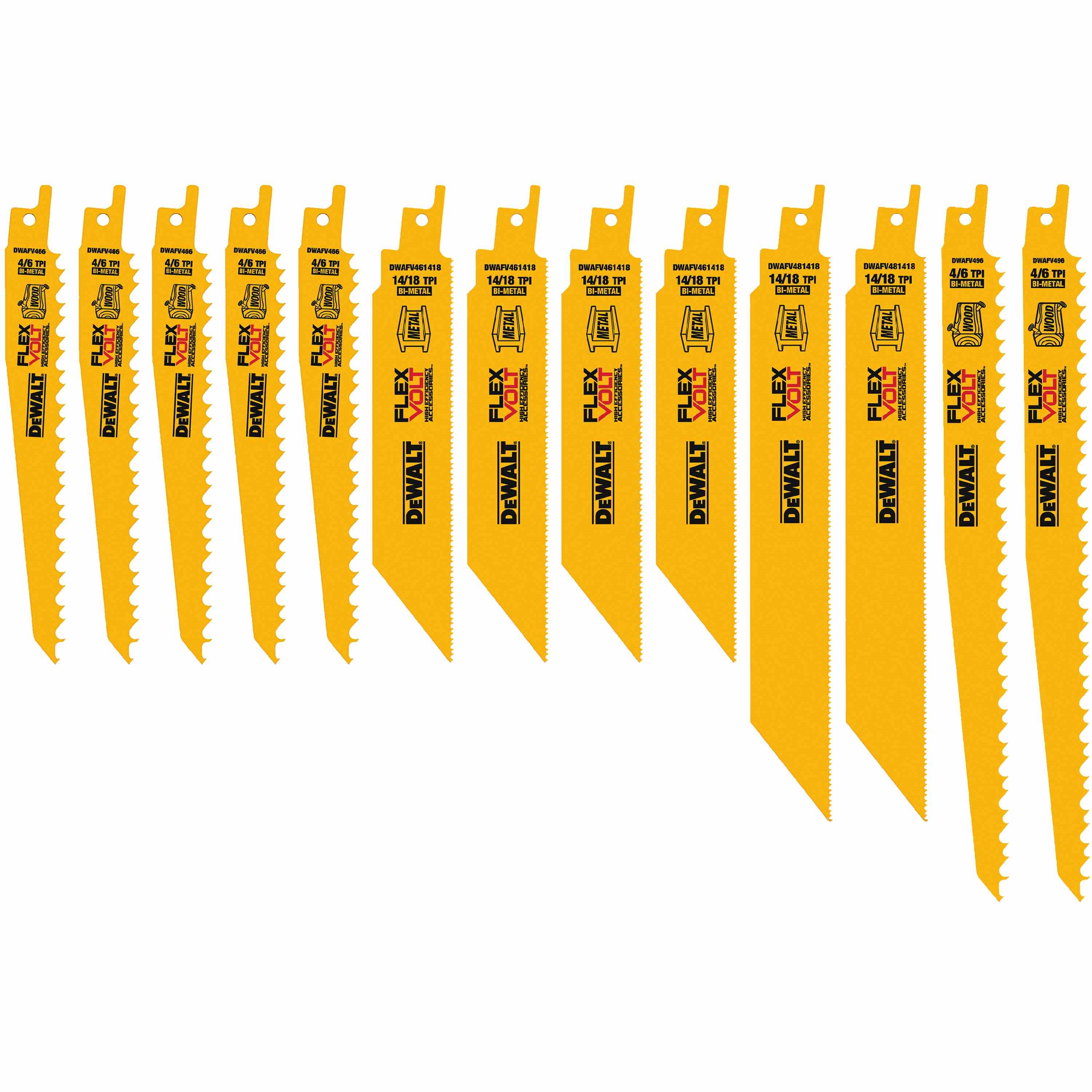 13PC Reciprocating Saw Blade Set