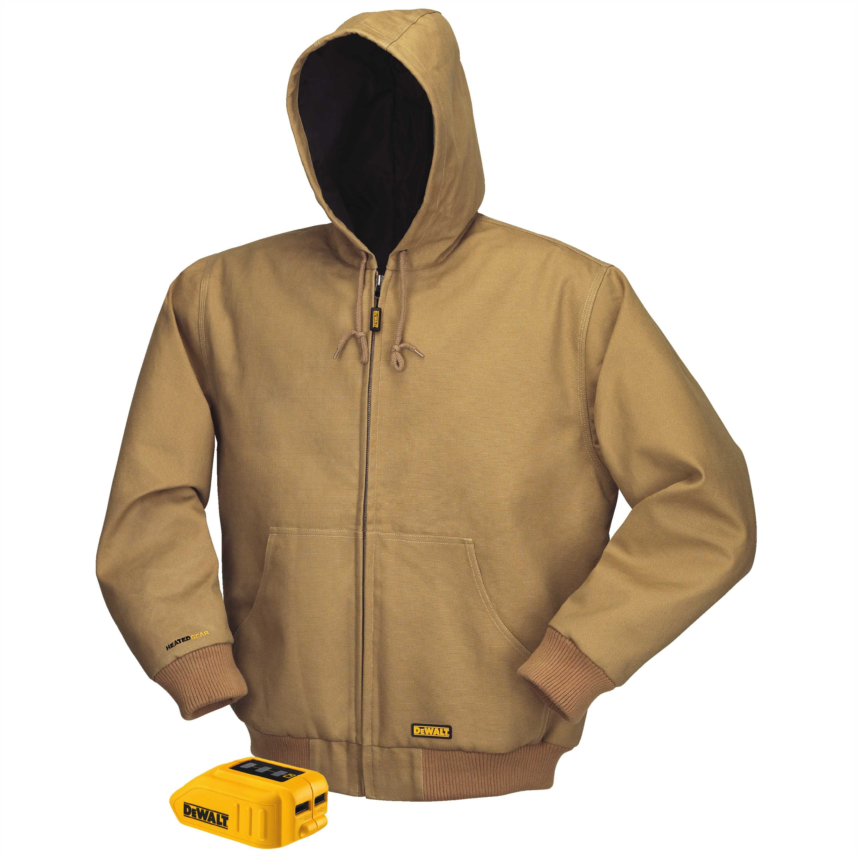 20V/12V MAX* Lithium Ion Khaki Hooded Heated Jacket (Jacket and Adaptor Only) - XXX-Large
