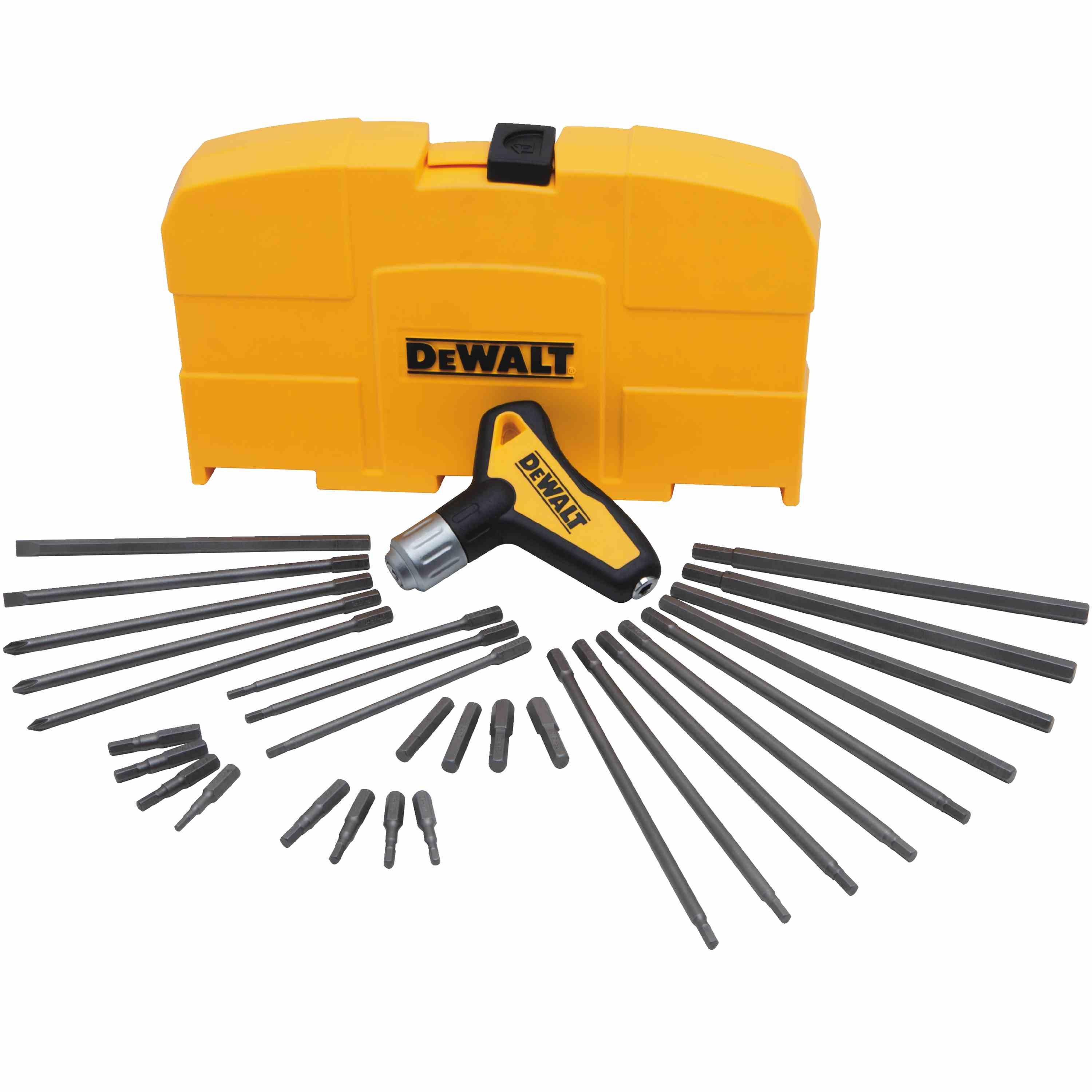31 pc Ratcheting T Handle Hex Key Set