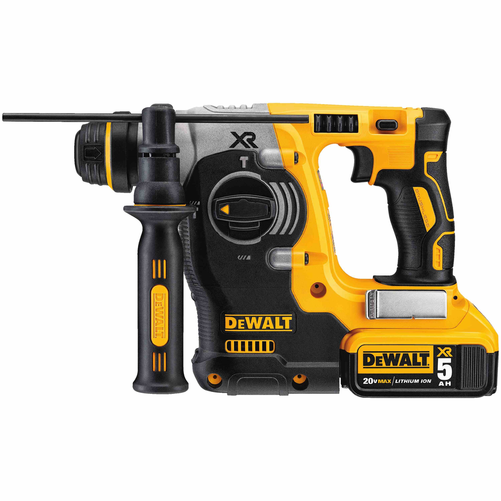DEWALT DCH273P2 DEWALT 20 Volt Max Brushless SDS Rotary Hammer with 5 Ah Battery DEWALT DCH273P2 DEWALT 20 Volt Max Brushless SDS Rotary Hammer with 5 Ah Battery
