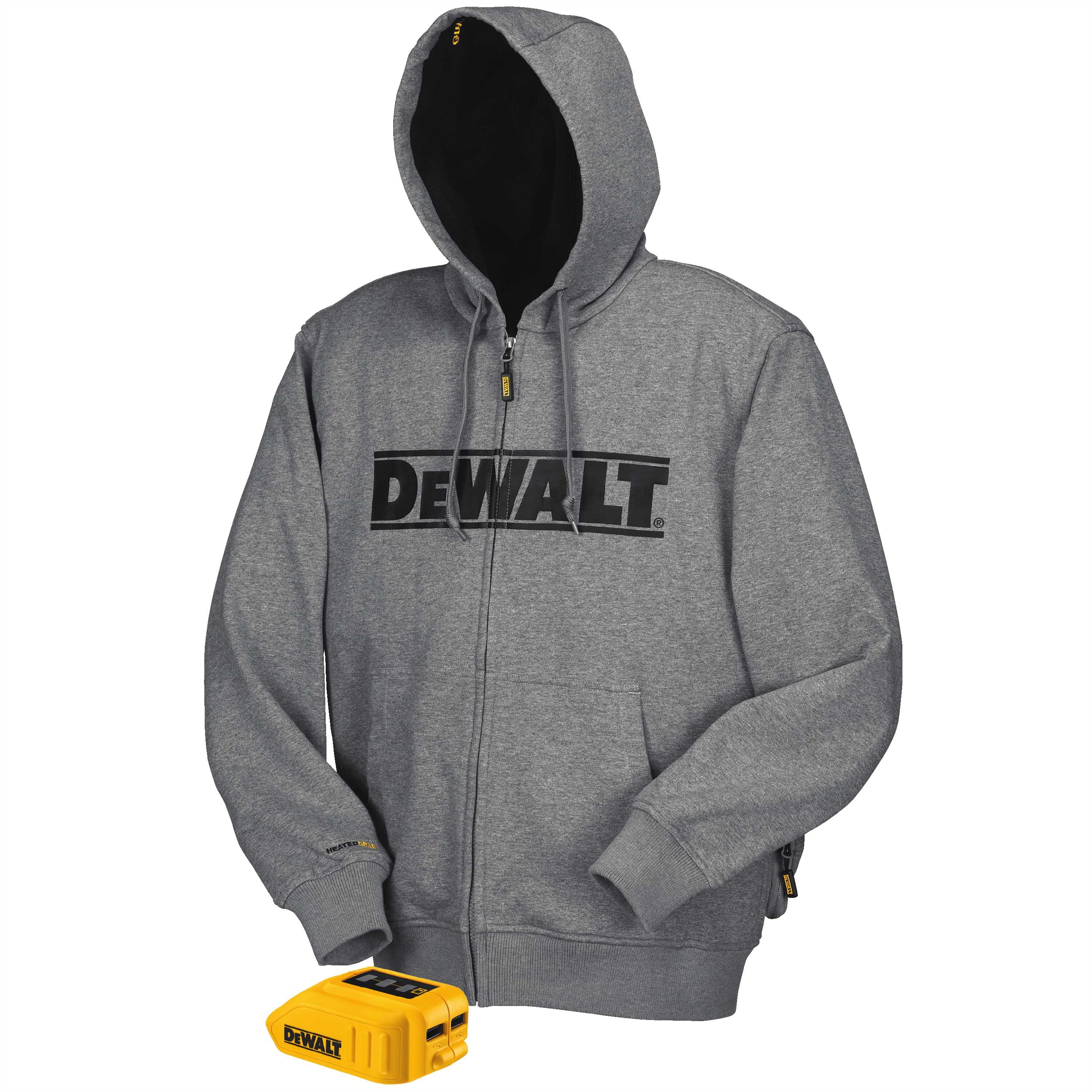 20V/12V MAX* Gray Heated Hoodie (Hoodie and Adaptor Only) - XXX-Large