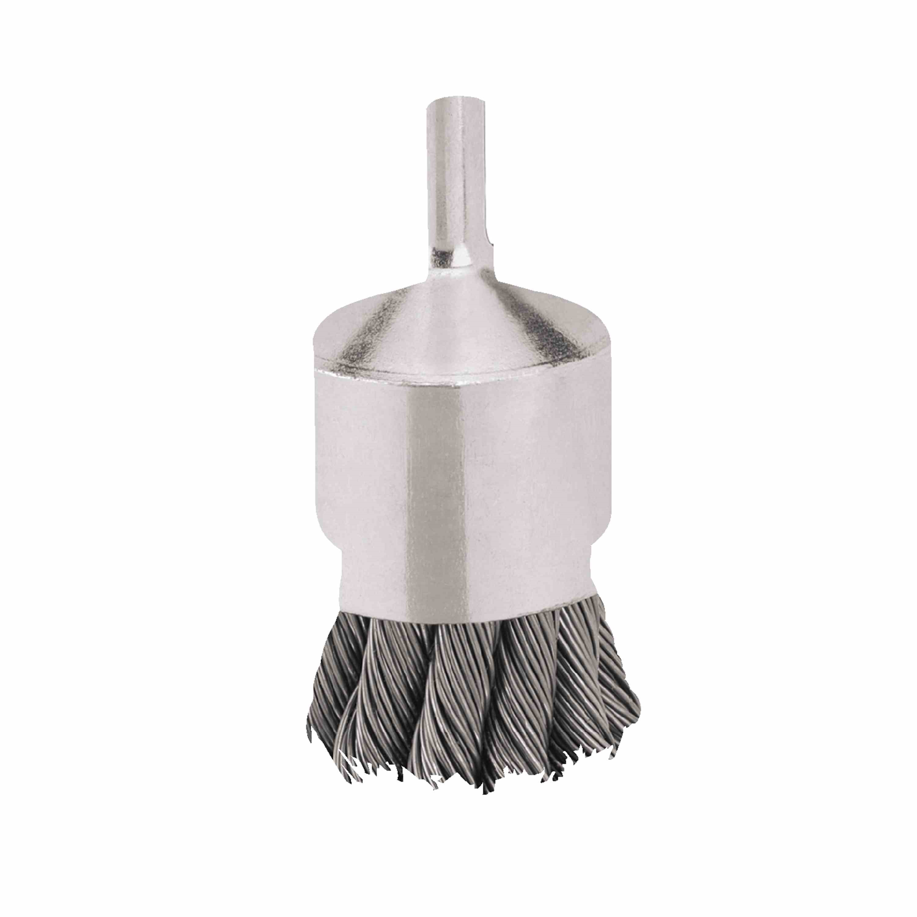 1" x 1/4" XP .020 Carbon Knot Wire End Brush