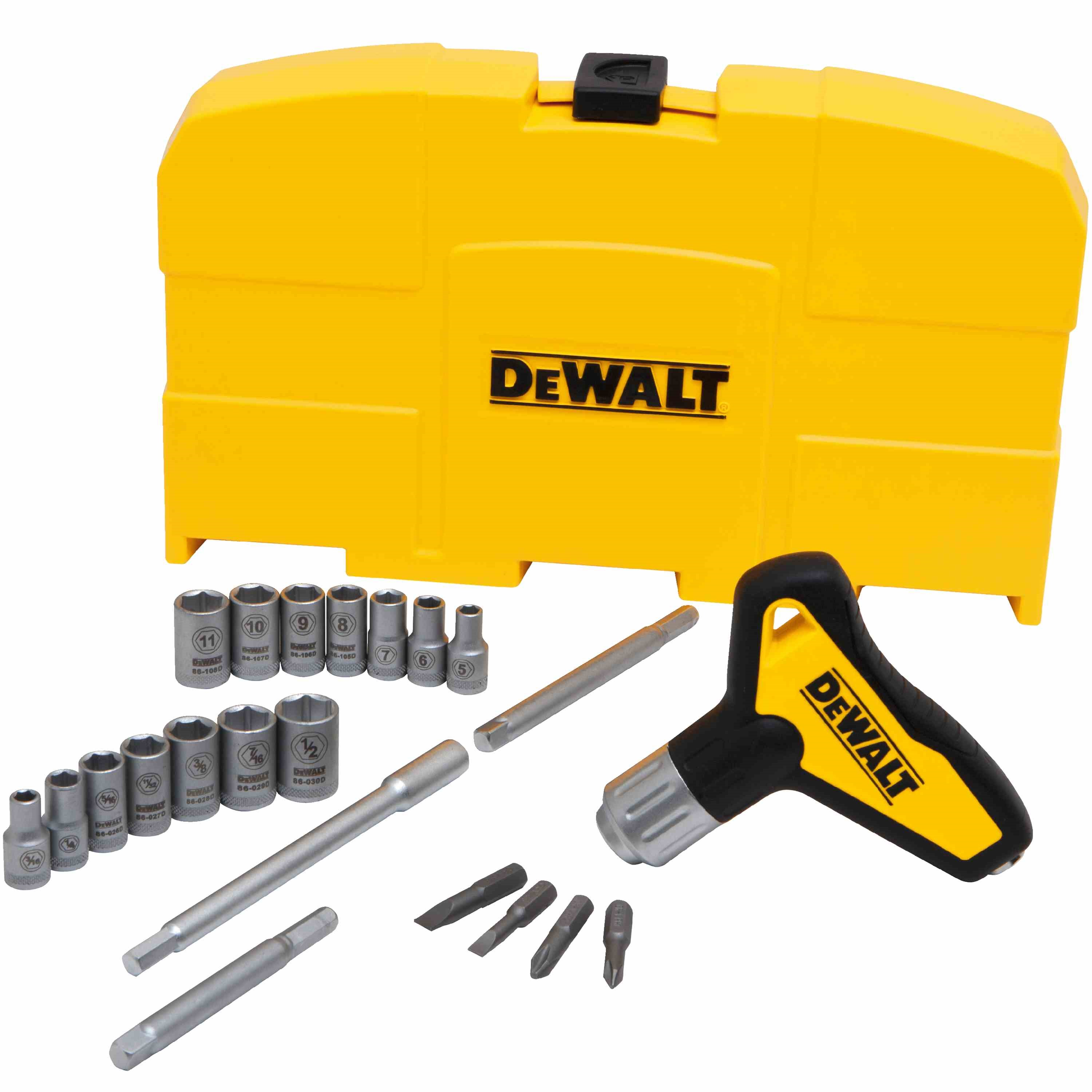 Ratcheting T-Handle Socket Set