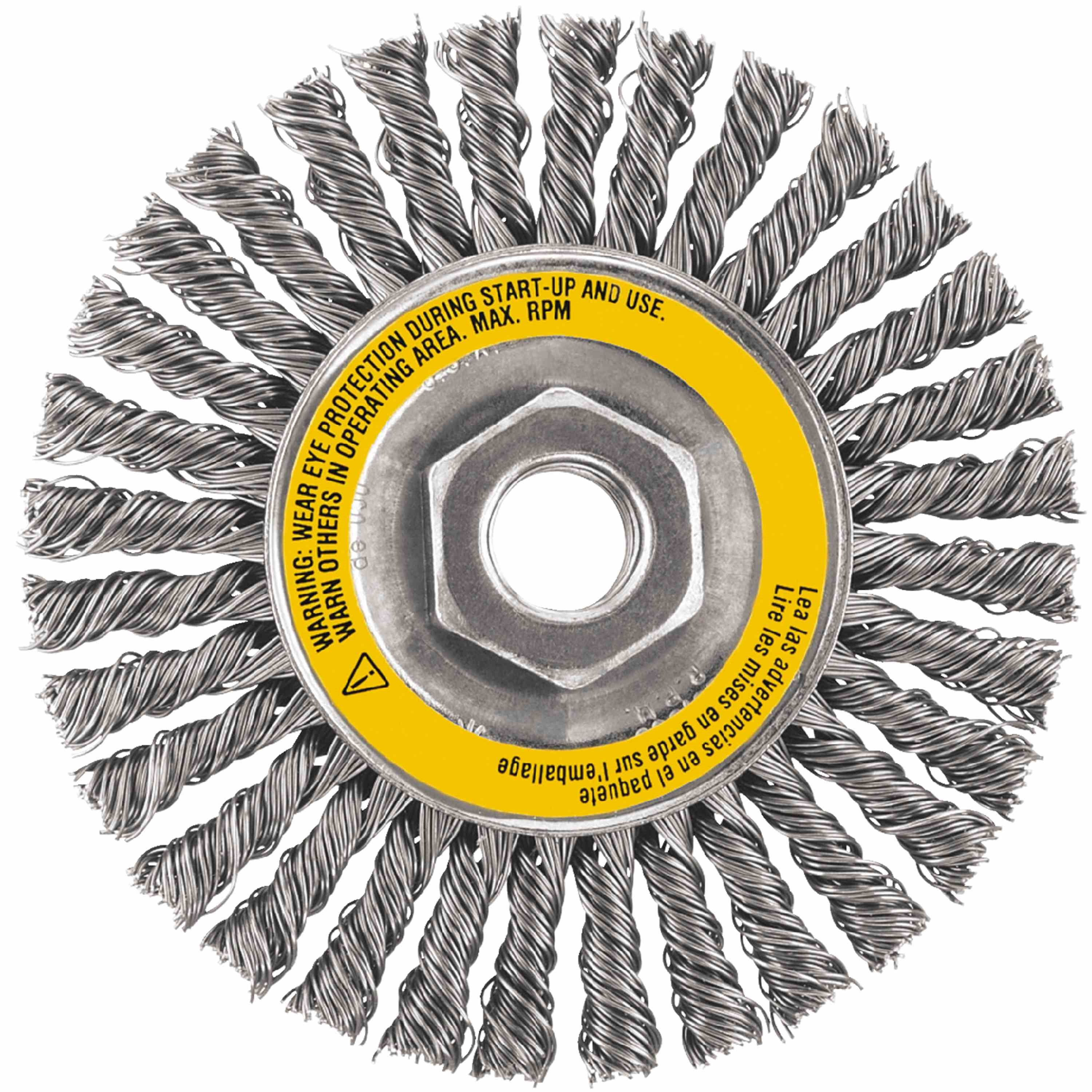 5" x 5/8"-11 HP .020 Carbon Stringer Wire Wheel