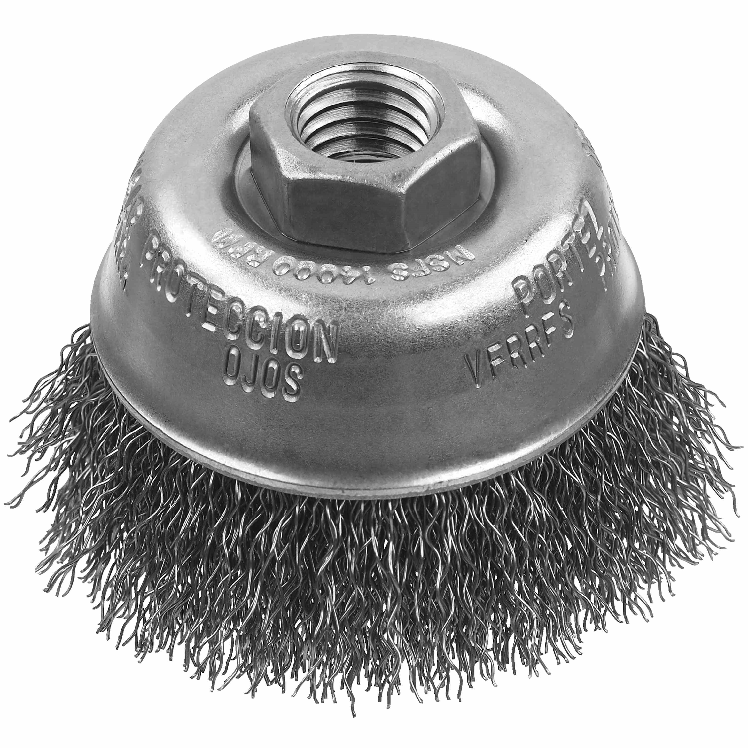 3" x 5/8"-11 XP .014 Carbon Crimp Wire Cup Brush