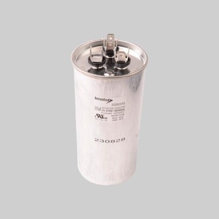 Motor Run Capacitors - 370VAC, Dual Capacitance, Metal, Round Can - 3GR0555