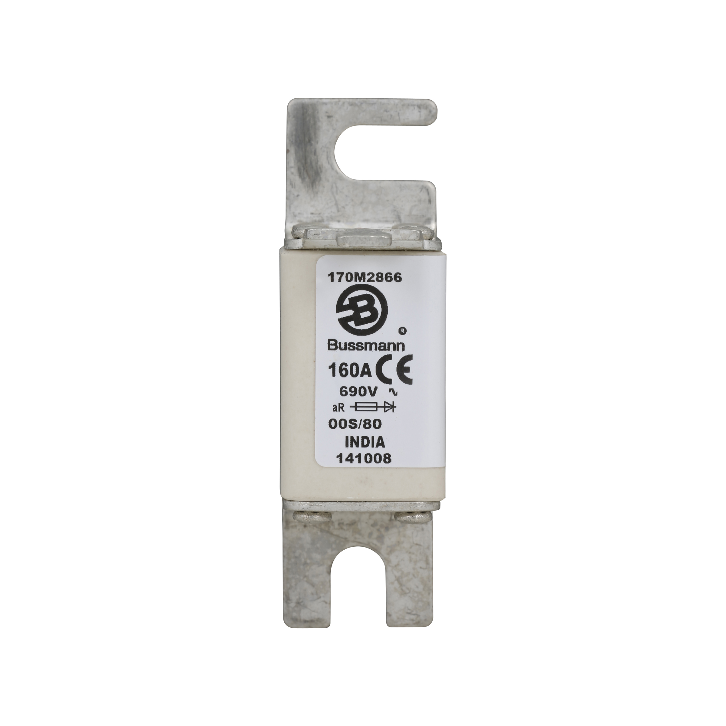 Product image for BUSS 170M2866 160A 690V 00S/80 AR TYPOWER ZILOX