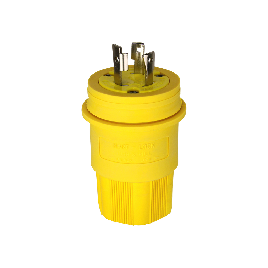 Arrow Hart Wiring L630PW 30 Amp 250 VAC 2-Pole 3-Wire NEMA L6-30 Yellow Watertight Locking Plug Arrow Hart Wiring L630PW 30 Amp 250 VAC 2-Pole 3-Wire NEMA L6-30 Yellow Watertight Locking Plug