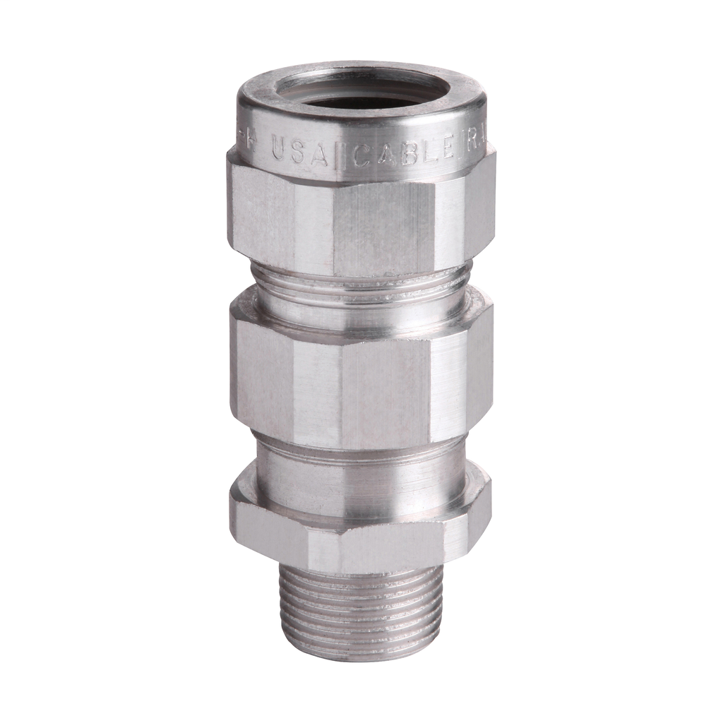 CROUSE-H TMC3112 TERMINATOR CABLE FITTING NON HAZARDOUS .800 TO 1.12 ARMOR OD RANGE 1-IN NPT THREAD SIZE CROUSE-H TMC3112 TERMINATOR CABLE FITTING NON HAZARDOUS .800 TO 1.12 ARMOR OD RANGE 1-IN NPT THREAD SIZE