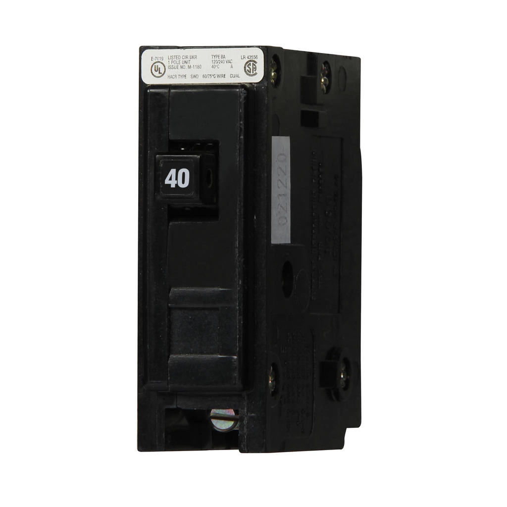 CUTLER HAMMER BAB1040 CIRCUIT BREAKER 40A QUICKLAG NEW