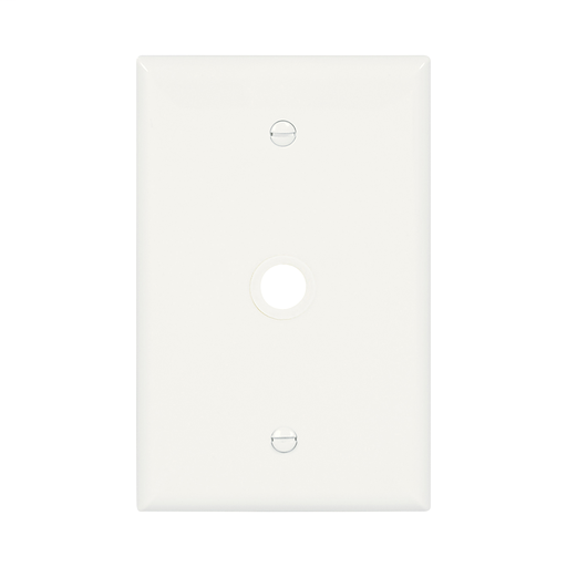 Mid-size Telephone & Coaxial Wallplate