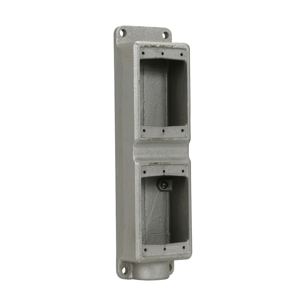 Crouse-Hinds Series FS27 3/4 Inch 2-Gang Tandem Cast Iron Type FS Conduit Device Box Crouse-Hinds Series FS27 3/4 Inch 2-Gang Tandem Cast Iron Type FS Conduit Device Box