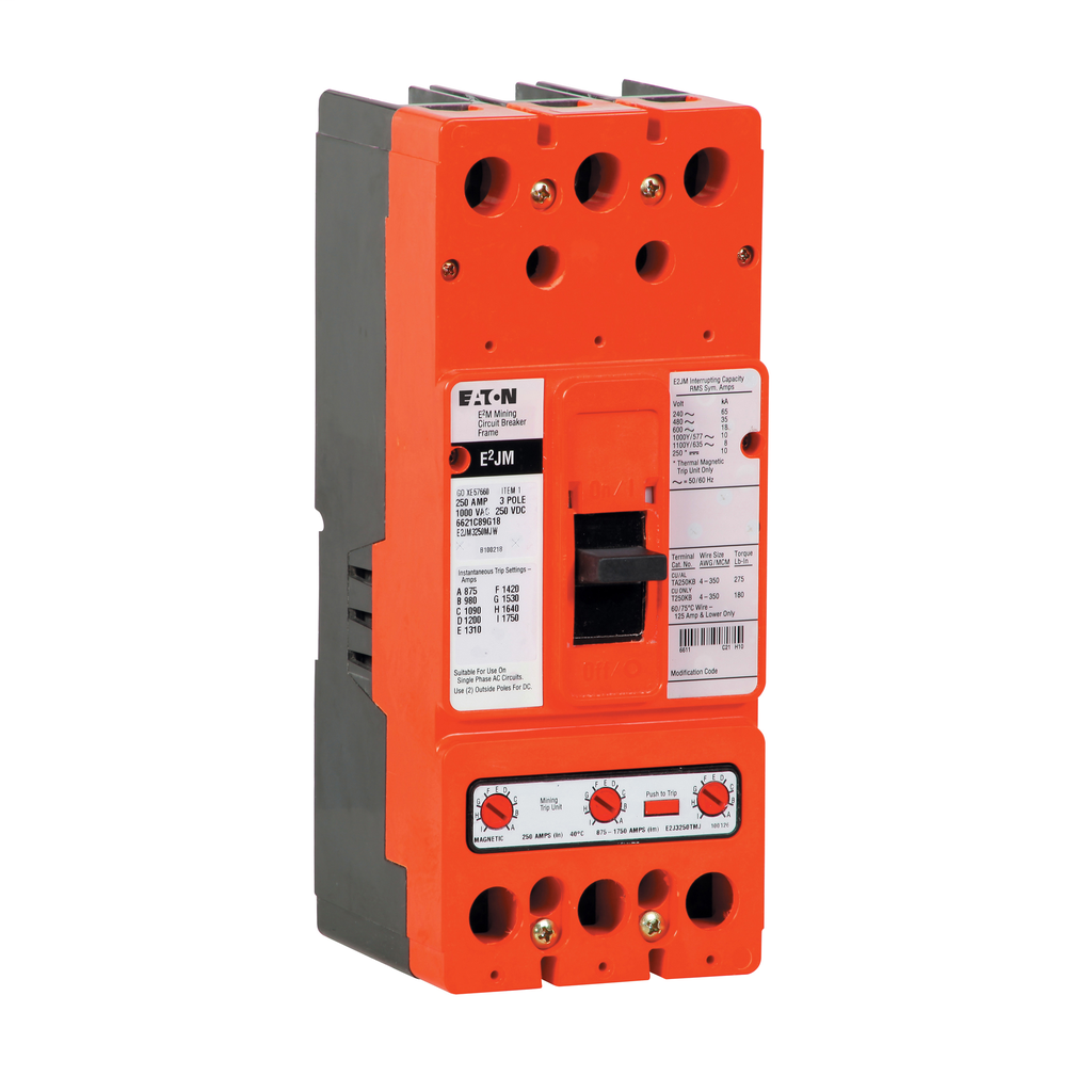 Product image for ETN E2JM3225AW 3P 225 A THERMO MAG