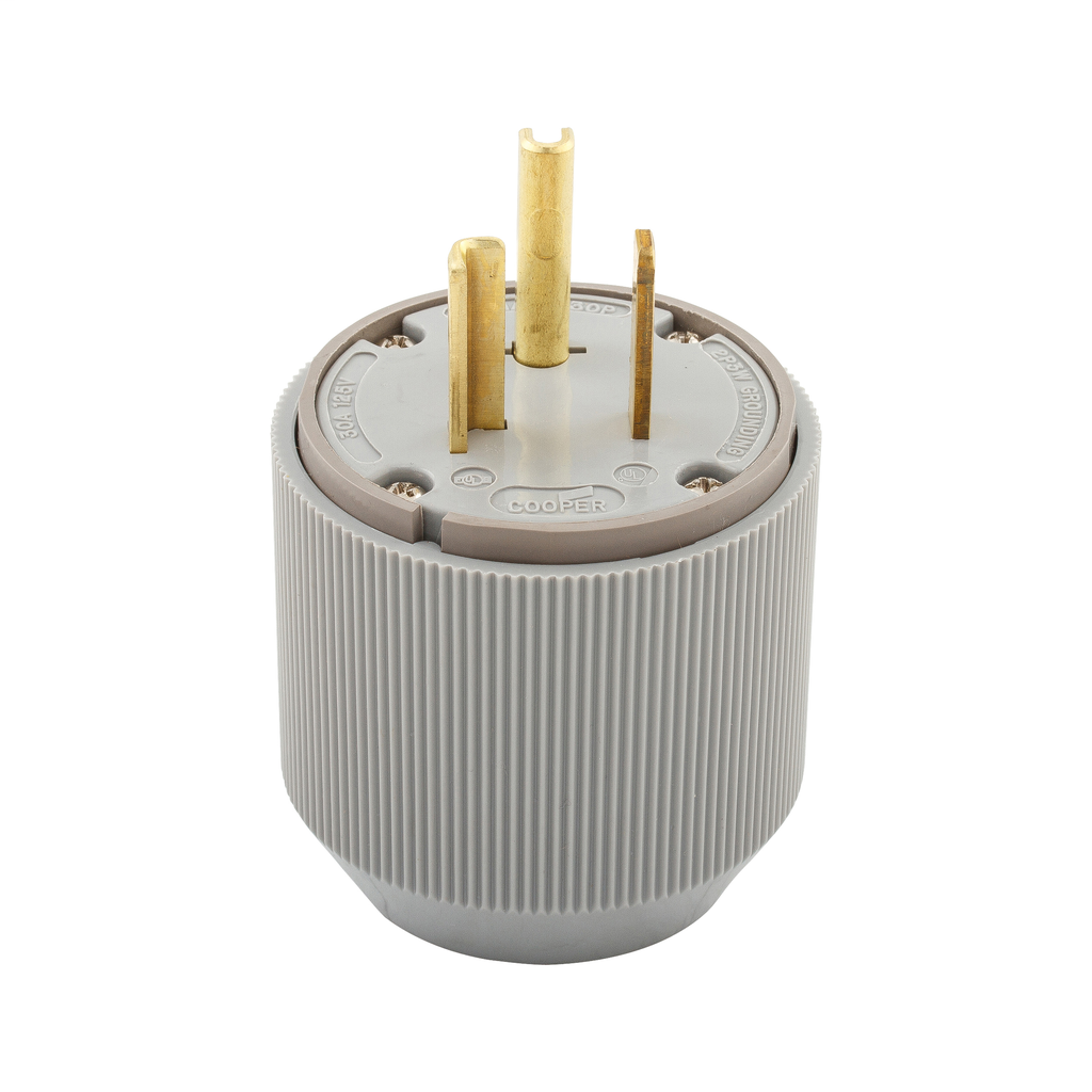 Product image for Eaton Wiring Devices CS8264EX 50 Amp 250 VAC 2-Pole 3-Wire Black and Red Nylon Non-NEMA Locking Connector