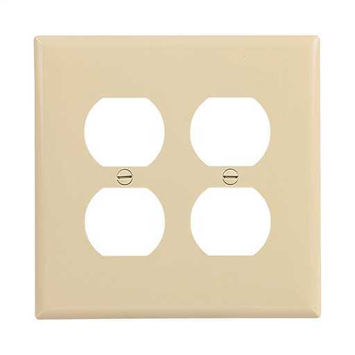 Mid-size Duplex Receptacle Wallplate