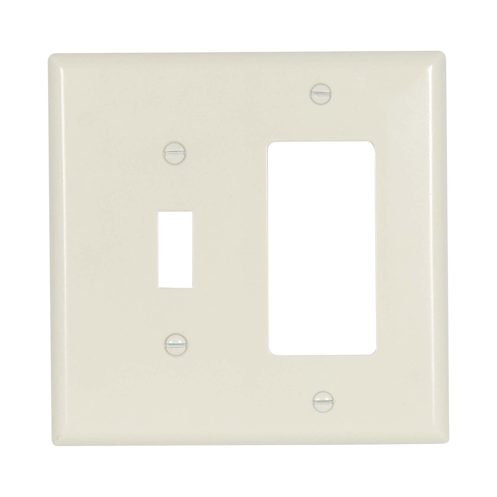 Product image for EWD 2053LA-SP Wallplate 2G Tog/Deco