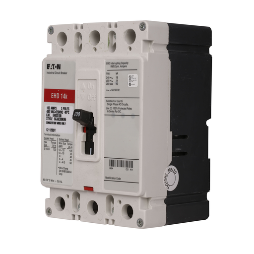 GE THQB32060 GENERAL ELECTRIC BOLT-ON CIRCUIT BREAKER 60 AMP 3 POLE 120//240 VOLT