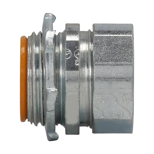 Product image for Crouse-Hinds Series 1653US 1-1/4 Inch USA Steel Insulated Compression EMT Connector
