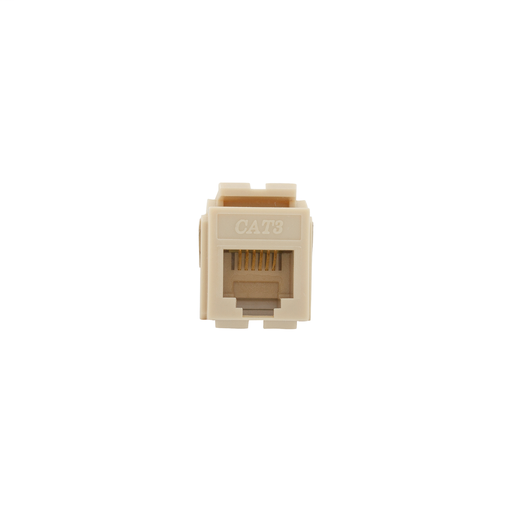 Product image for Eaton Wiring Devices 5547-3EV Ivory 6-Position USOC Category 3 Modular Voice Jack