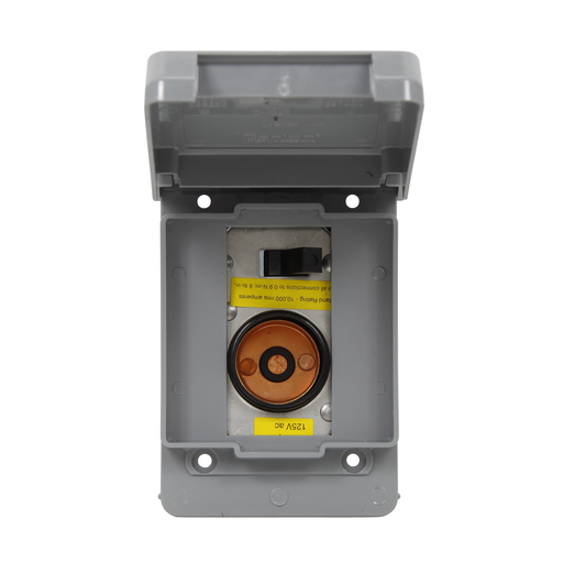 Product image for Bussmann Series SSN Single 15 Amp 125 Volt 1/2 Hp Plug Fuse Box Cover Unit